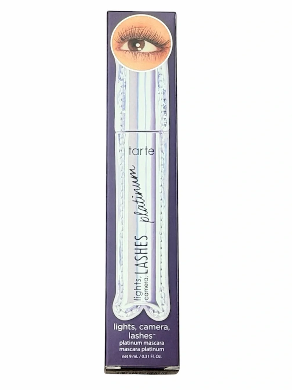 tarte Lights, Camera, Lashes Platinum Mascara — silver